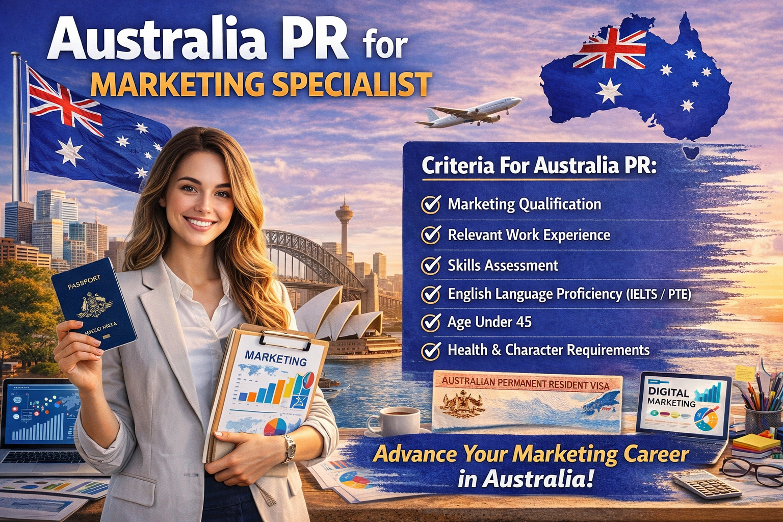Australia PR pathways and skills assessment for marketing specialists